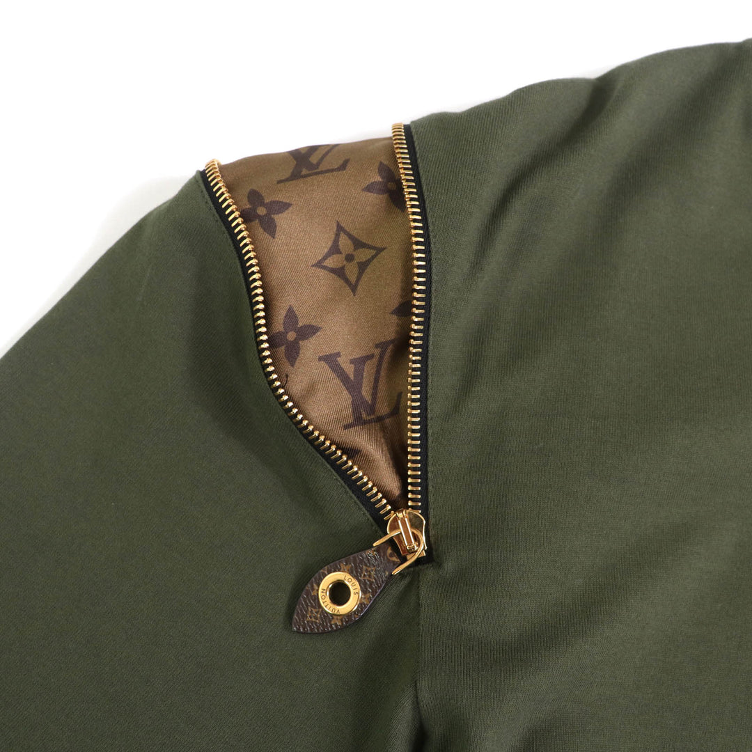 素晴らしい LOUIS VUITTON 半袖Tシャツ カーキ コットン レディース XL