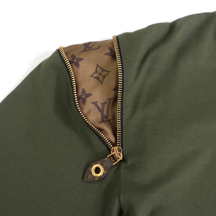 素晴らしい LOUIS VUITTON 半袖Tシャツ カーキ コットン レディース XL