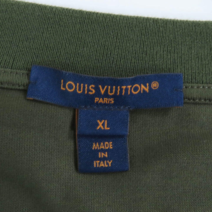 Excellent LOUIS VUITTON Short sleeve T-shirt khaki cotton Women XL