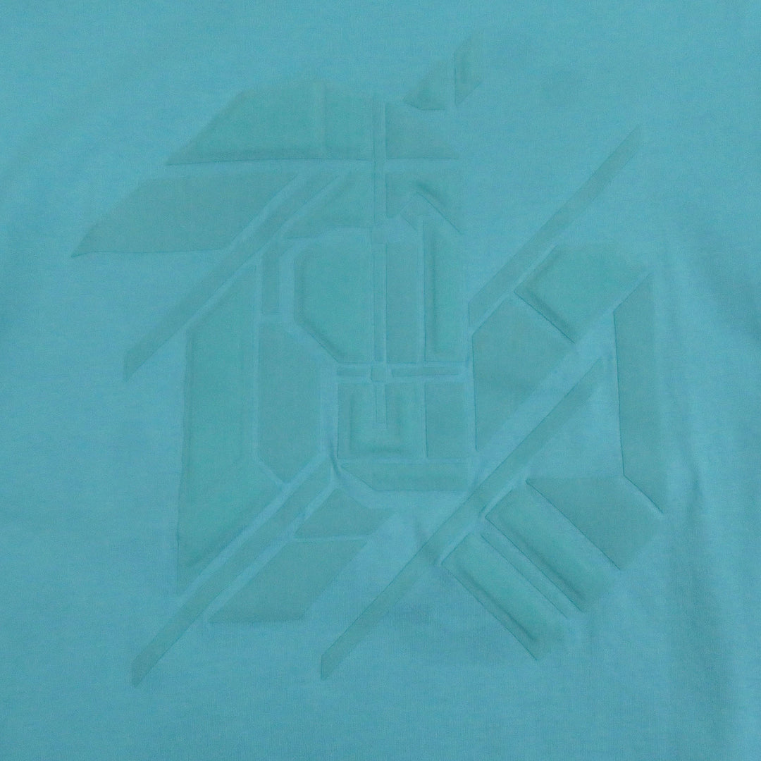 素晴らしいHERMES半袖TシャツChevaux en symmetry Tシャツライトブルー