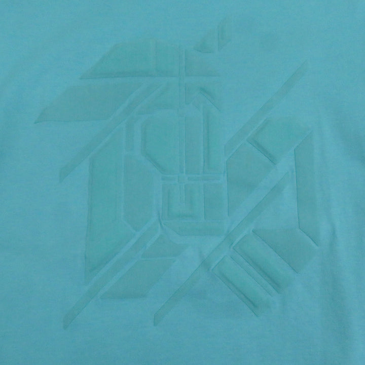 素晴らしいHERMES半袖TシャツChevaux en symmetry Tシャツライトブルー