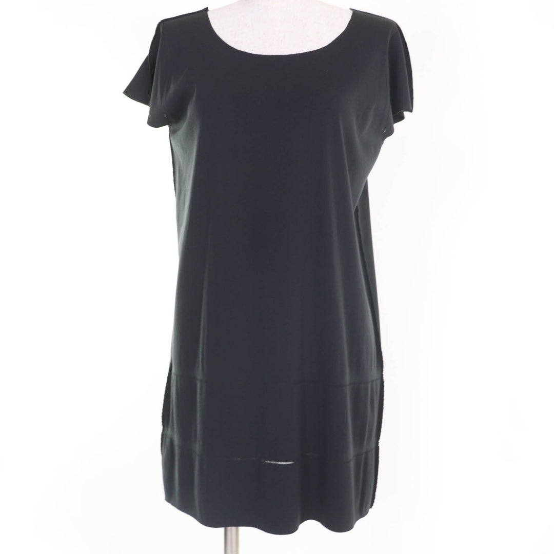 PLEATS PLEASE ワンピース A.POC 半袖 ブラック ナイロン レディース 3 PP54LT913 美品