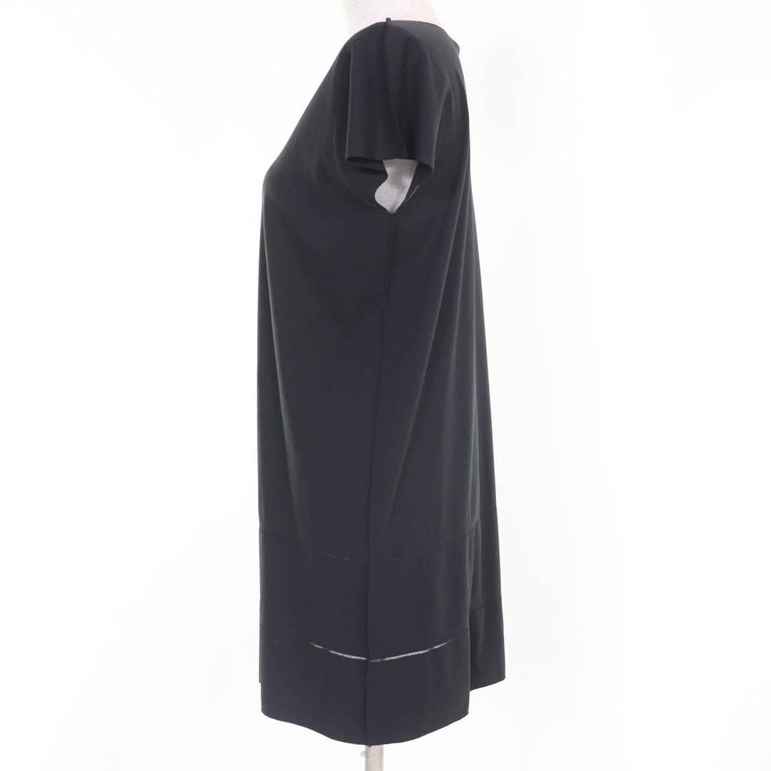 PLEATS PLEASE ワンピース A.POC 半袖 ブラック ナイロン レディース 3 PP54LT913 美品