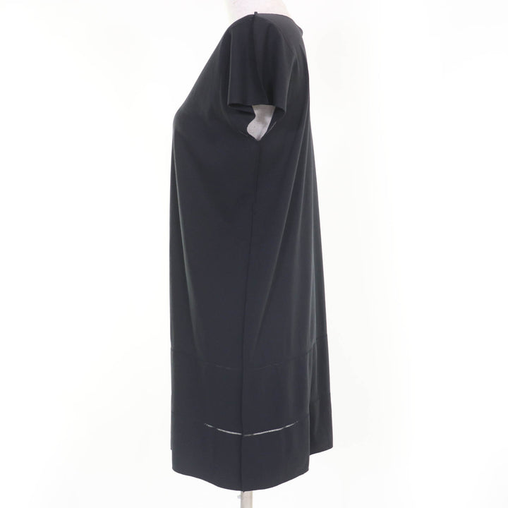PLEATS PLEASE ワンピース A.POC 半袖 ブラック ナイロン レディース 3 PP54LT913 美品