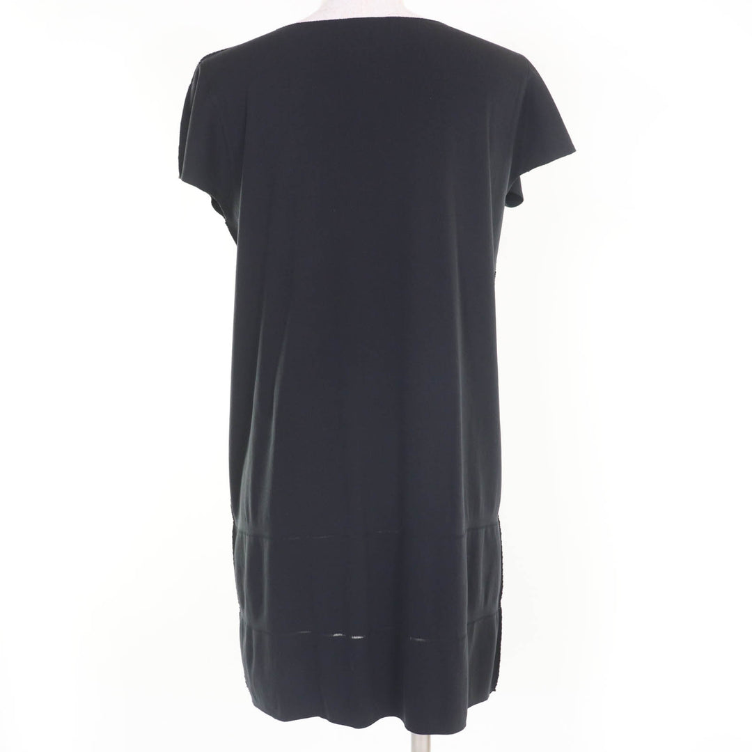PLEATS PLEASE ワンピース A.POC 半袖 ブラック ナイロン レディース 3 PP54LT913 美品