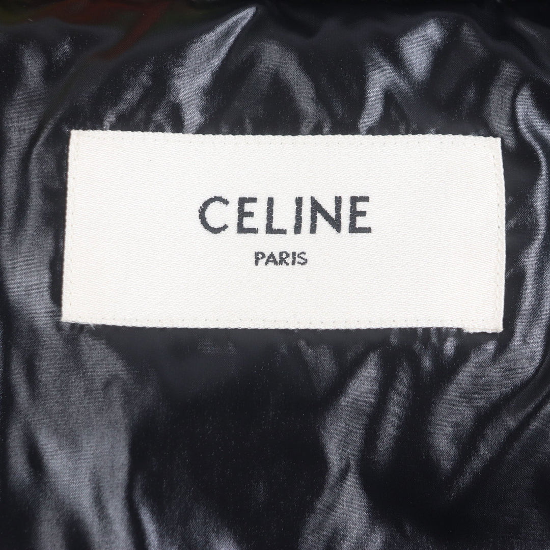 非常に良い CELINE ジャケット オレンジ ブラック ナイロン メンズ 52 2W430487O