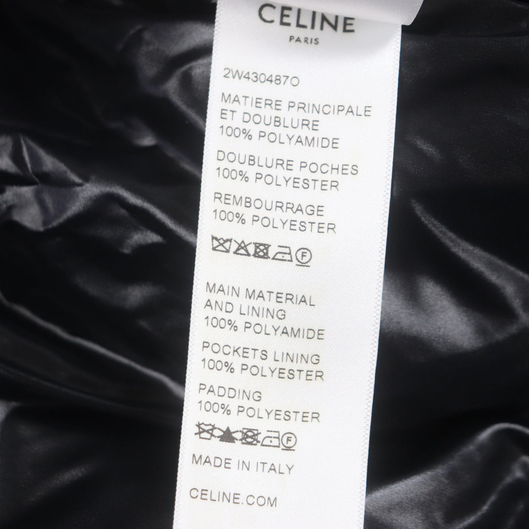 非常に良い CELINE ジャケット オレンジ ブラック ナイロン メンズ 52 2W430487O