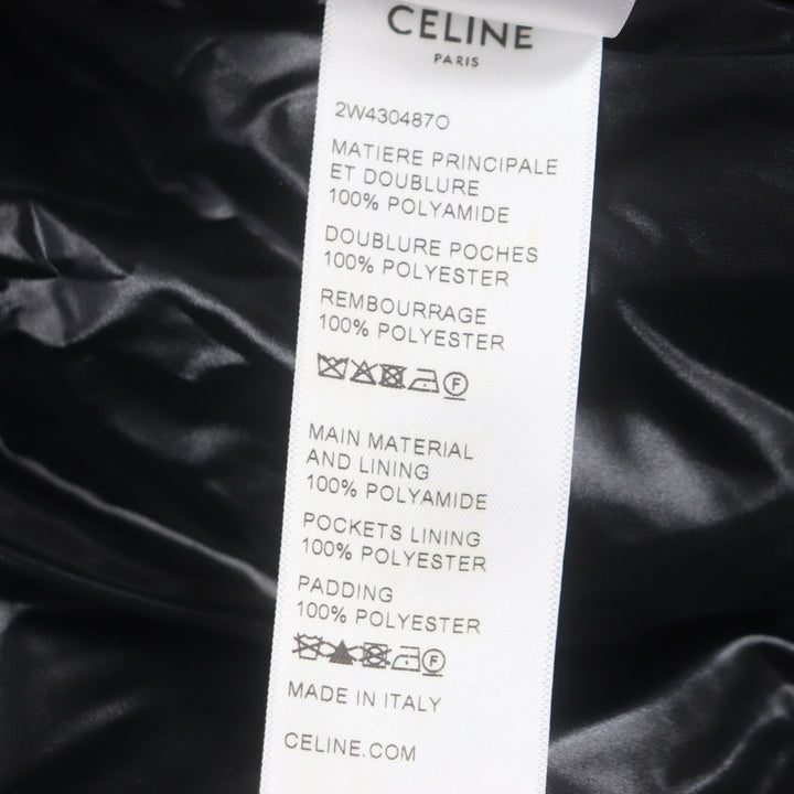非常に良い CELINE ジャケット オレンジ ブラック ナイロン メンズ 52 2W430487O