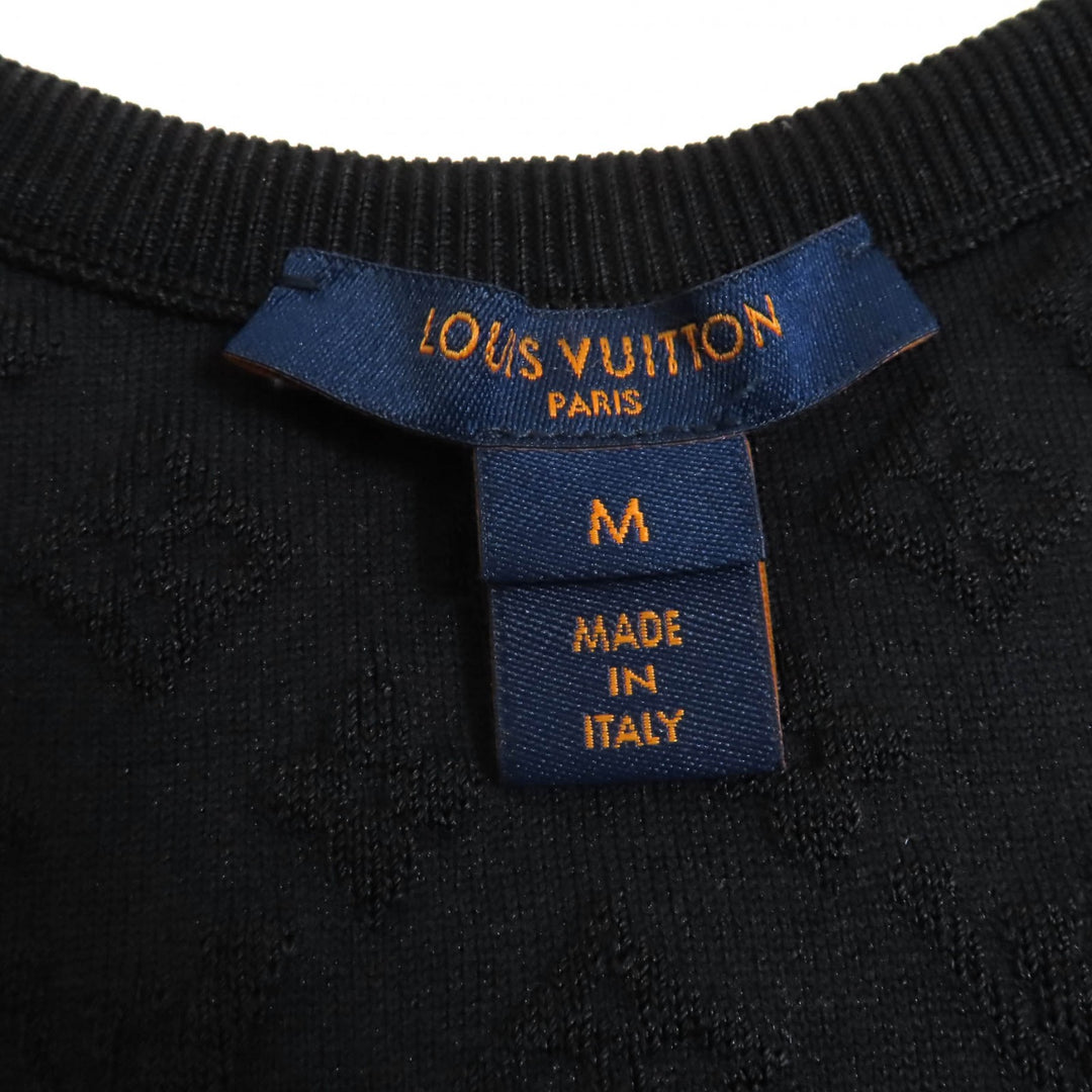 Excellent LOUIS VUITTON Tank top Black red silk Women M
