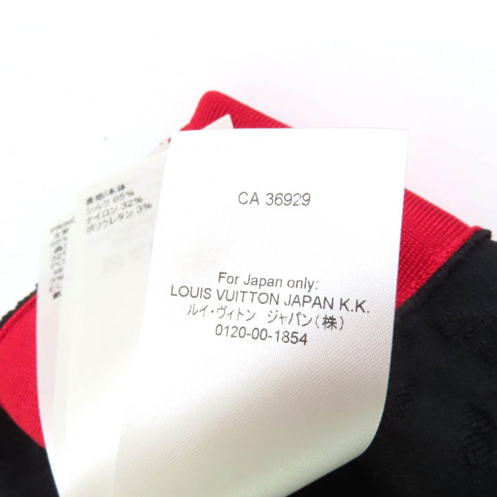 Excellent LOUIS VUITTON Tank top Black red silk Women M