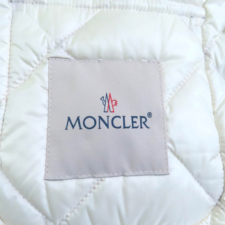 優れた MONCLER ダウンジャケット AIN アイボリー ネイビー ポリエステル レディース 0