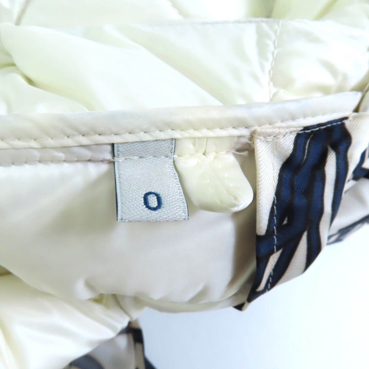 Excellent MONCLER Down jacket AIN Ivory navy polyester Women 0