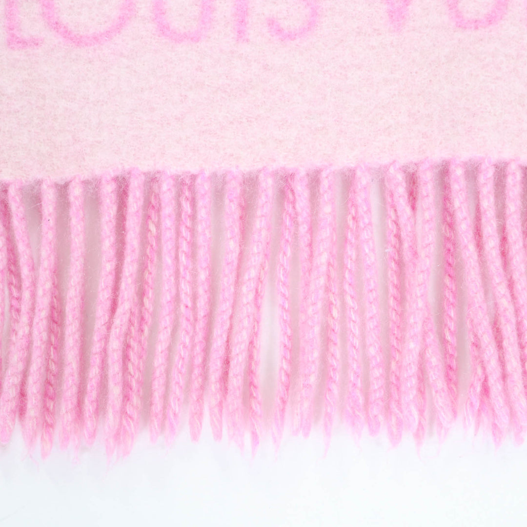 Great LOUIS VUITTON Scarf Escalp Reykjavik pink cashmere Women M76066