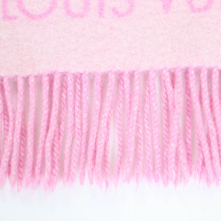 Great LOUIS VUITTON Scarf Escalp Reykjavik pink cashmere Women M76066