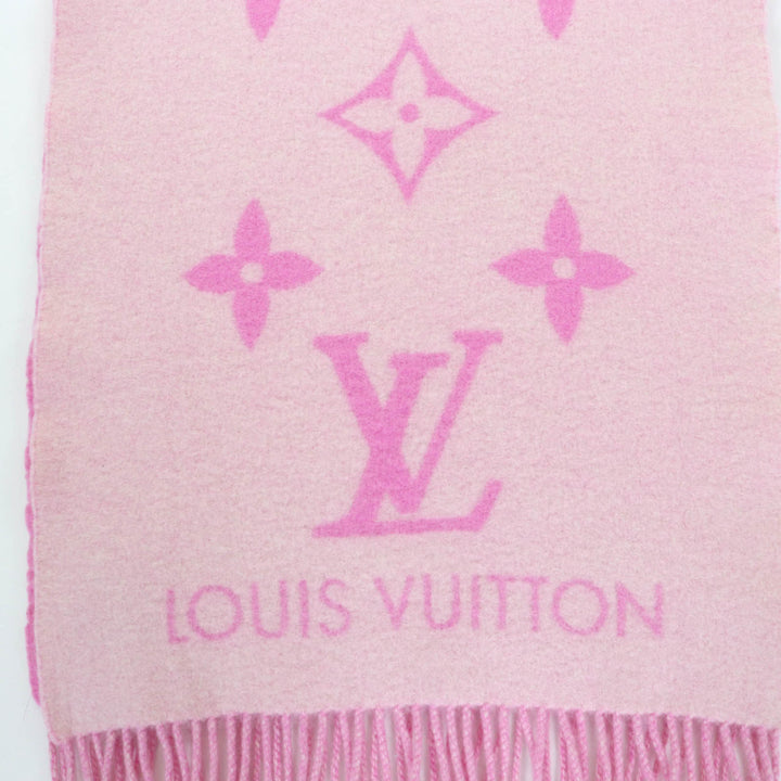 Great LOUIS VUITTON Scarf Escalp Reykjavik pink cashmere Women M76066