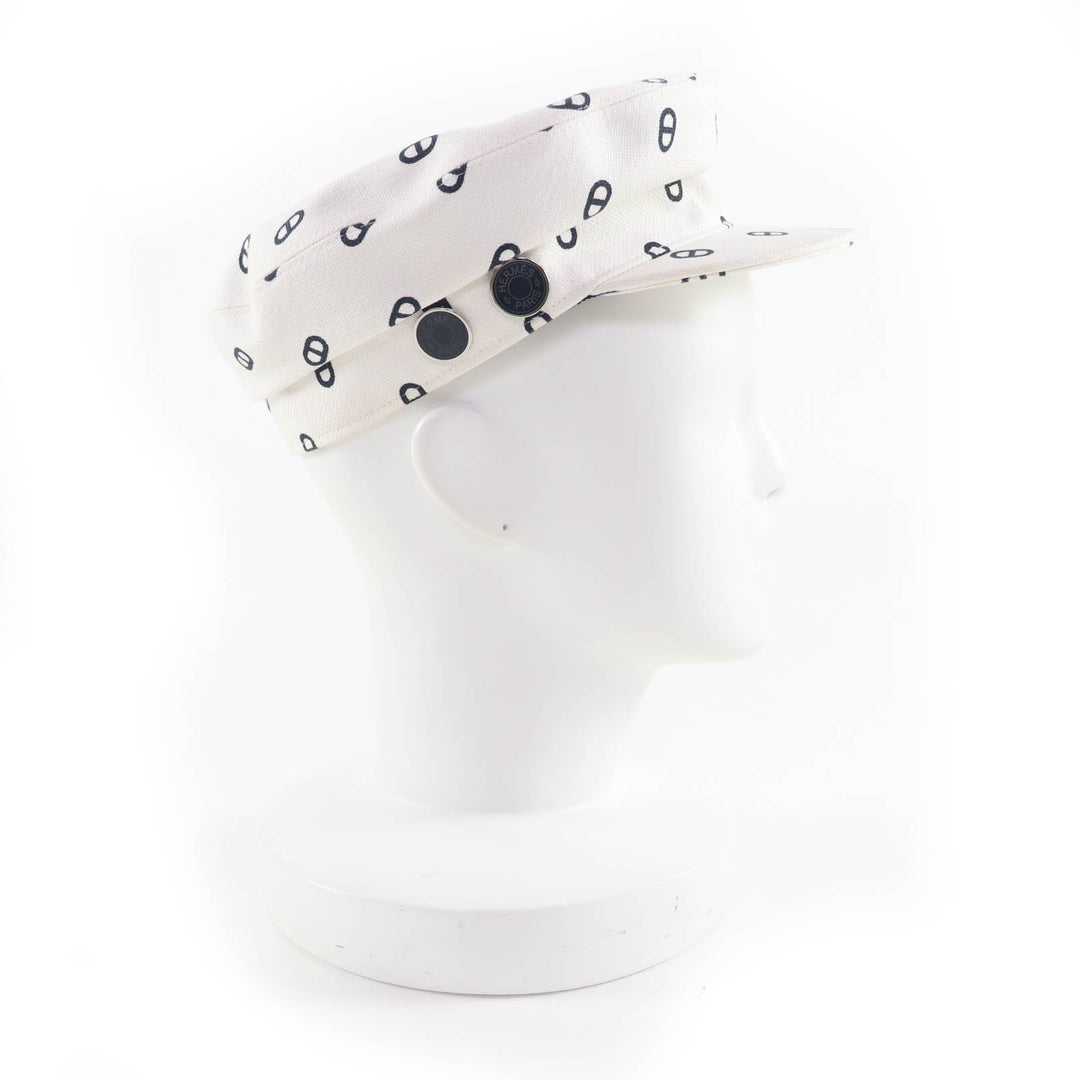 Great HERMES Casquette Vauban crew de cell cotton Women 57
