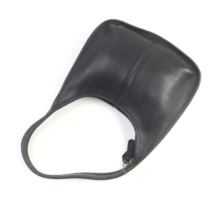 Great COACH Shoulder Bag Ergo black Glove leather Women 9025