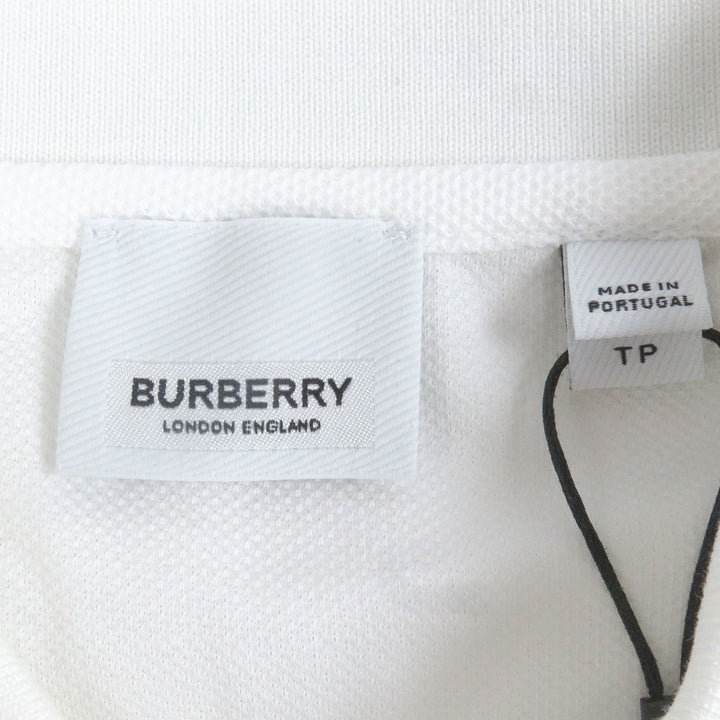 新品BURBERRY 半袖ポロシャツ TBロゴ刺繍 ホワイト XS 8056225