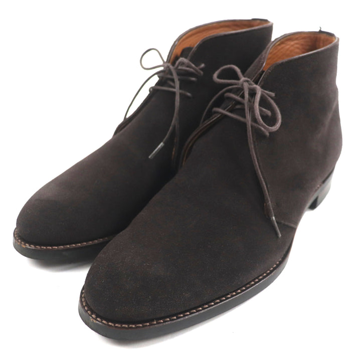 Very Good 三陽山長 Ankle boots Dark brown Suede leather mens 8