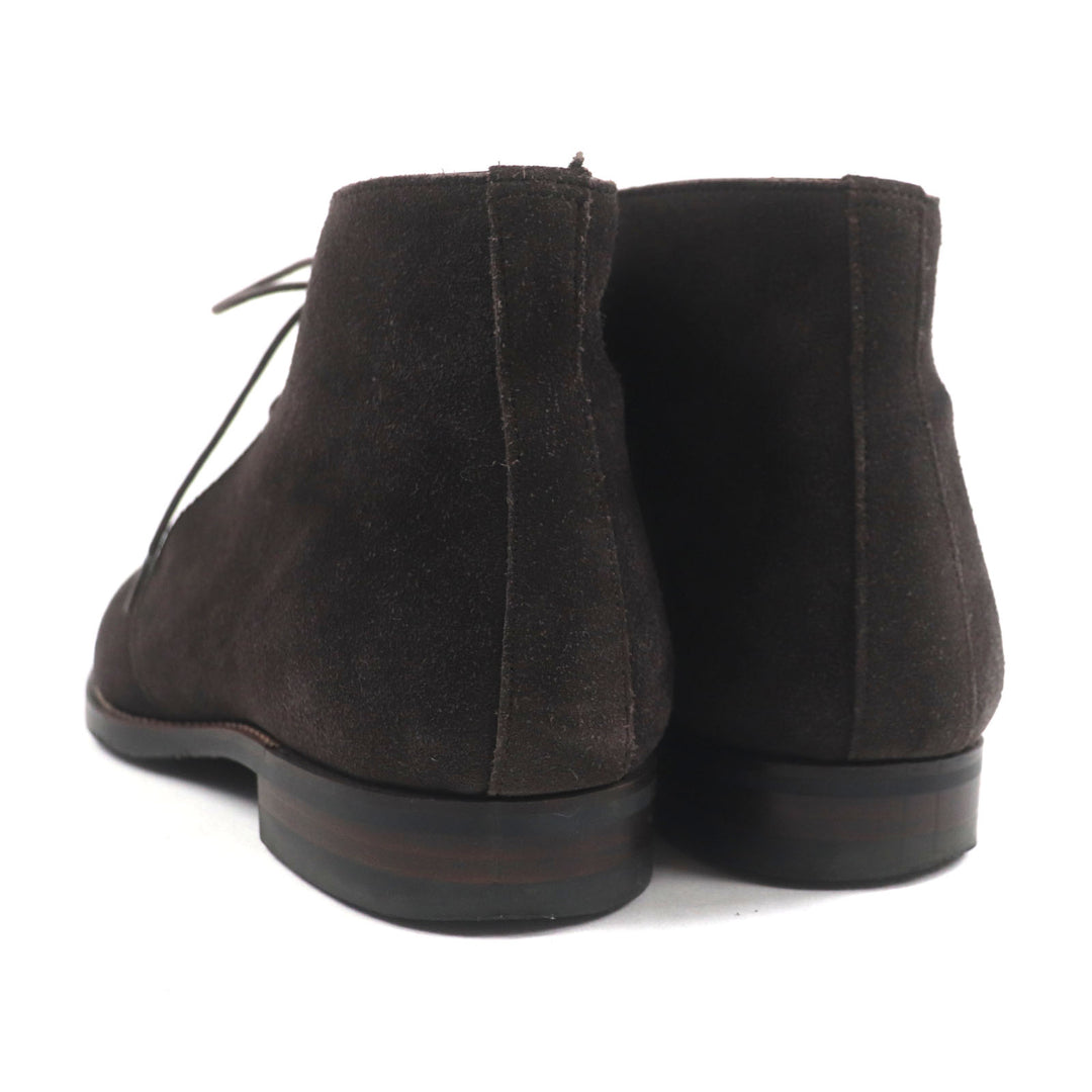 Very Good 三陽山長 Ankle boots Dark brown Suede leather mens 8