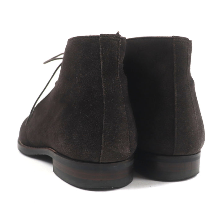 Very Good 三陽山長 Ankle boots Dark brown Suede leather mens 8
