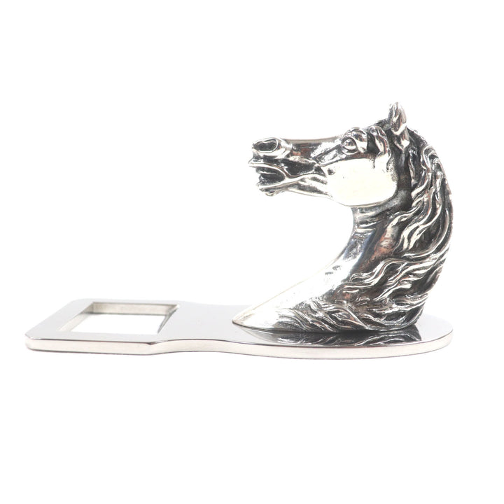 素晴らしいHERMESその他のアクセサリーShuval Horseボトルオープナーシルバーメタルメンズ