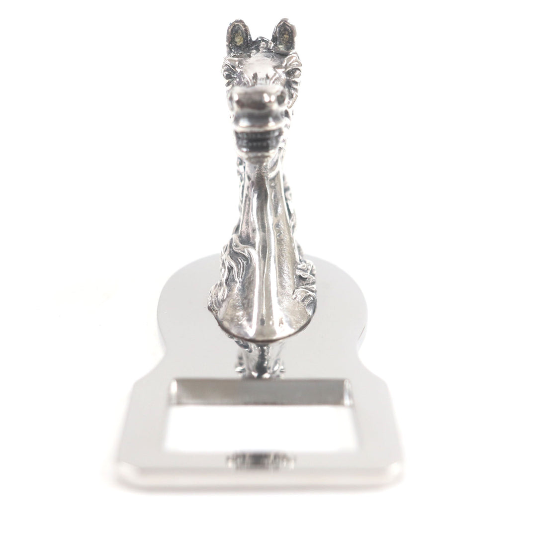 素晴らしいHERMESその他のアクセサリーShuval Horseボトルオープナーシルバーメタルメンズ
