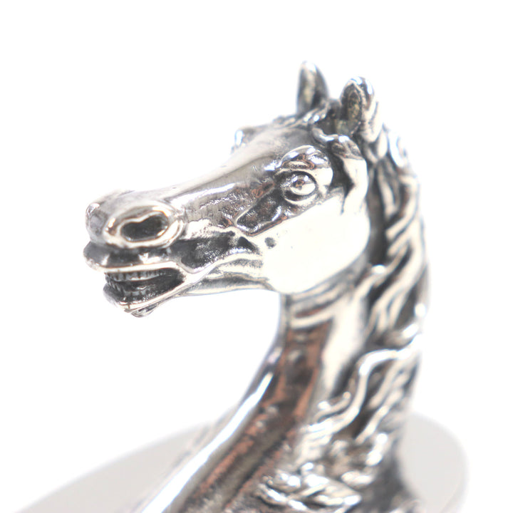 素晴らしいHERMESその他のアクセサリーShuval Horseボトルオープナーシルバーメタルメンズ