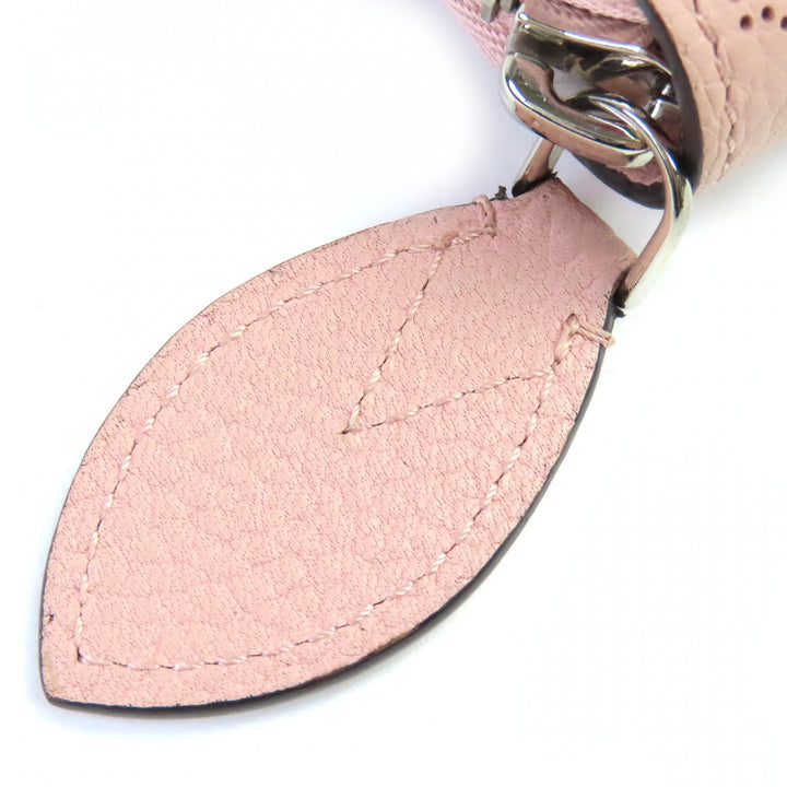 Excellent LOUIS VUITTON Purse Mahina Monogram Zippy Wallet Magnolia leather