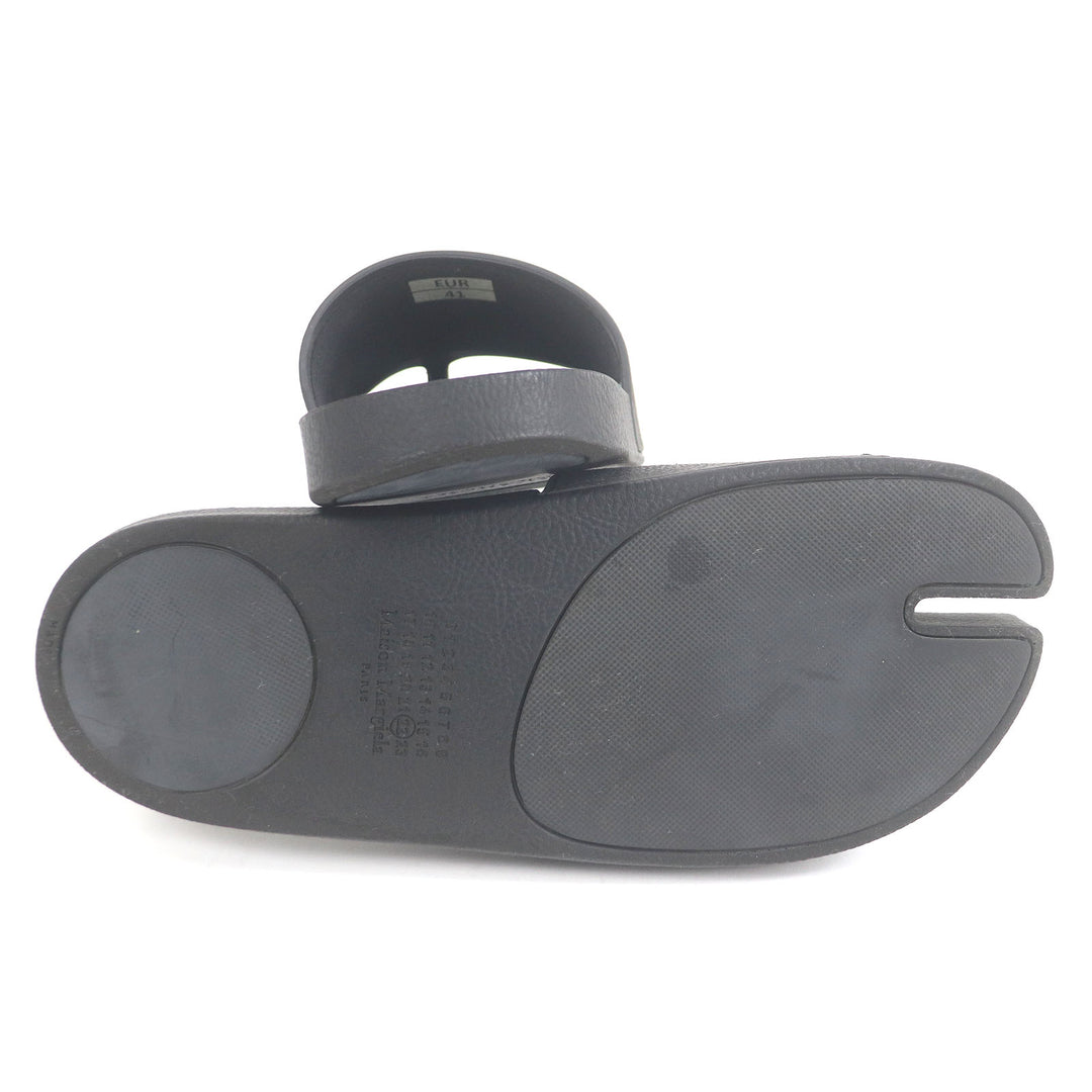 Great Maison Margiela 22 Sandals Tabi slide black rubber mens 41