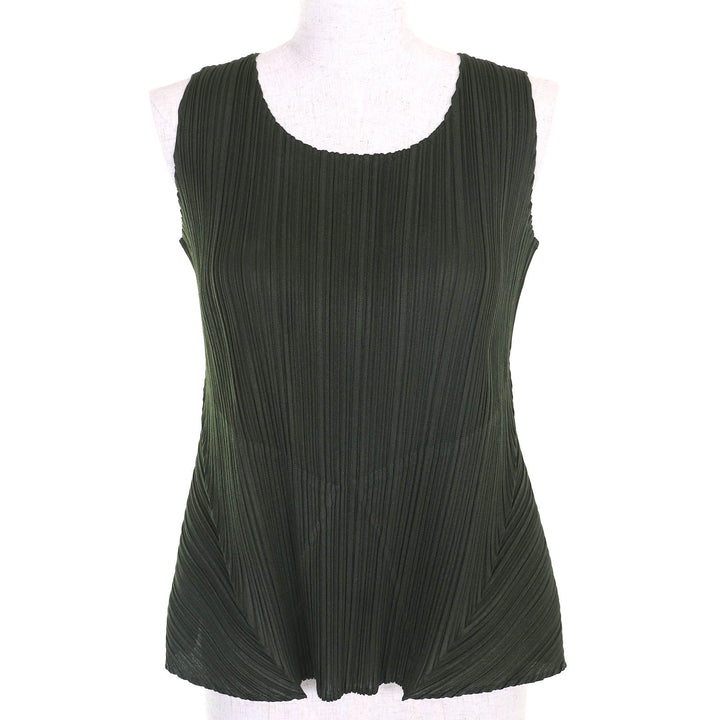 Great PLEATS PLEASE T-shirt No sleeve polyester Women 3 PP51-JK141