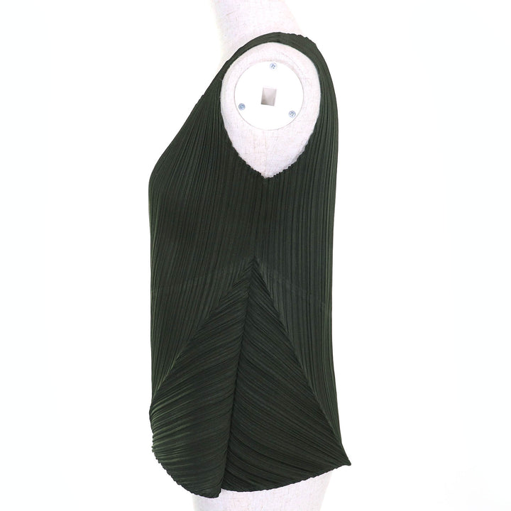 Great PLEATS PLEASE T-shirt No sleeve polyester Women 3 PP51-JK141