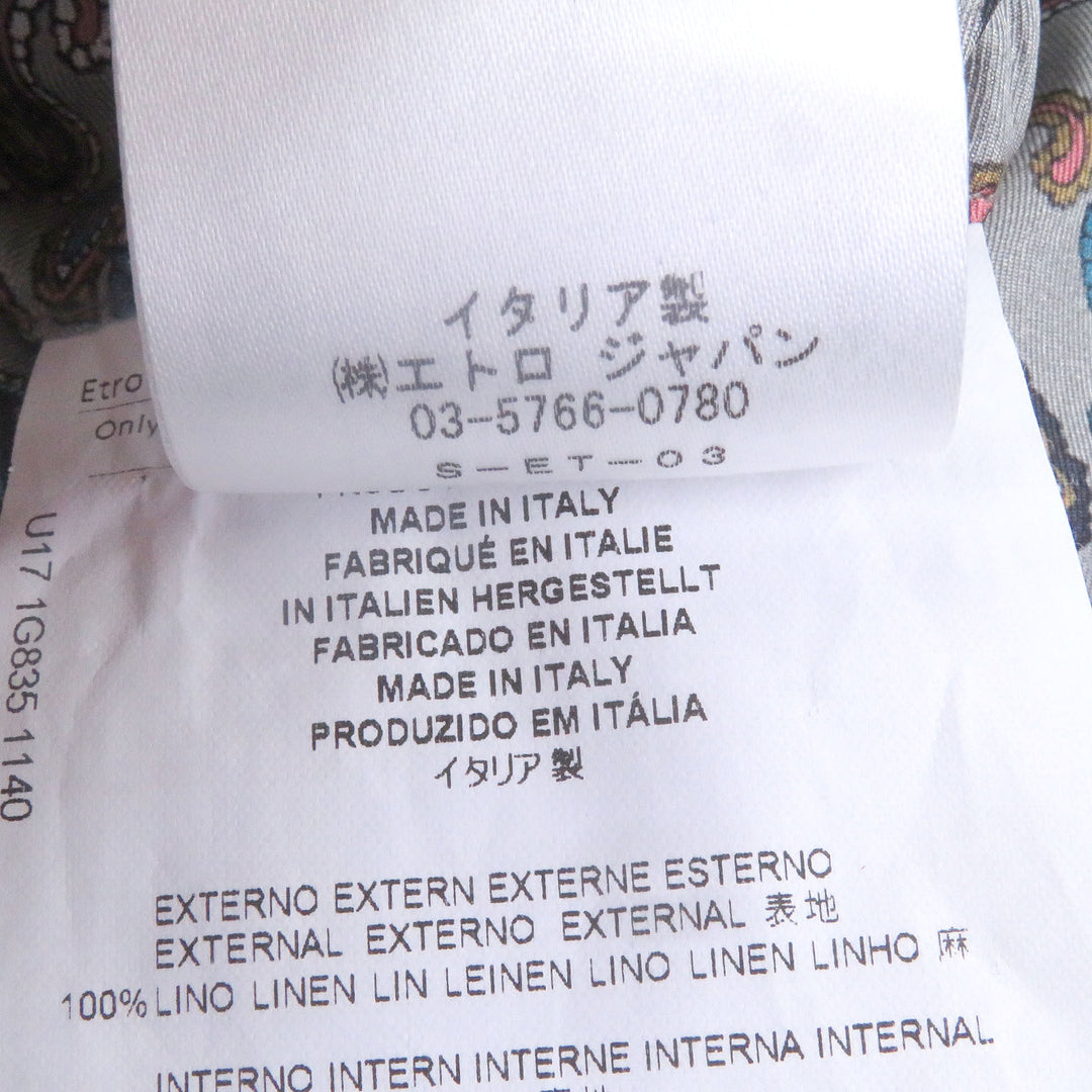 Excellent ETRO tailored jacket Reverse Paisley Pattern