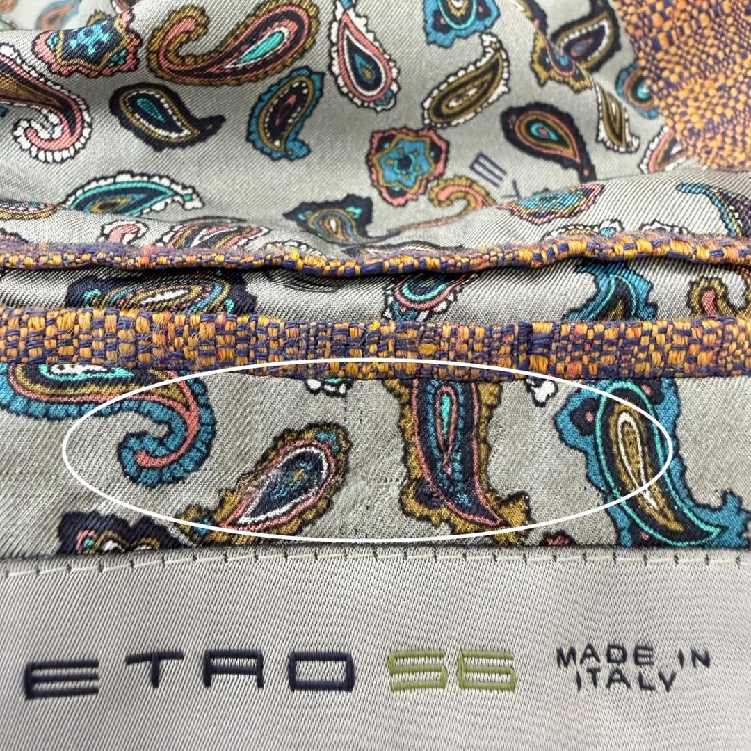 Excellent ETRO tailored jacket Reverse Paisley Pattern