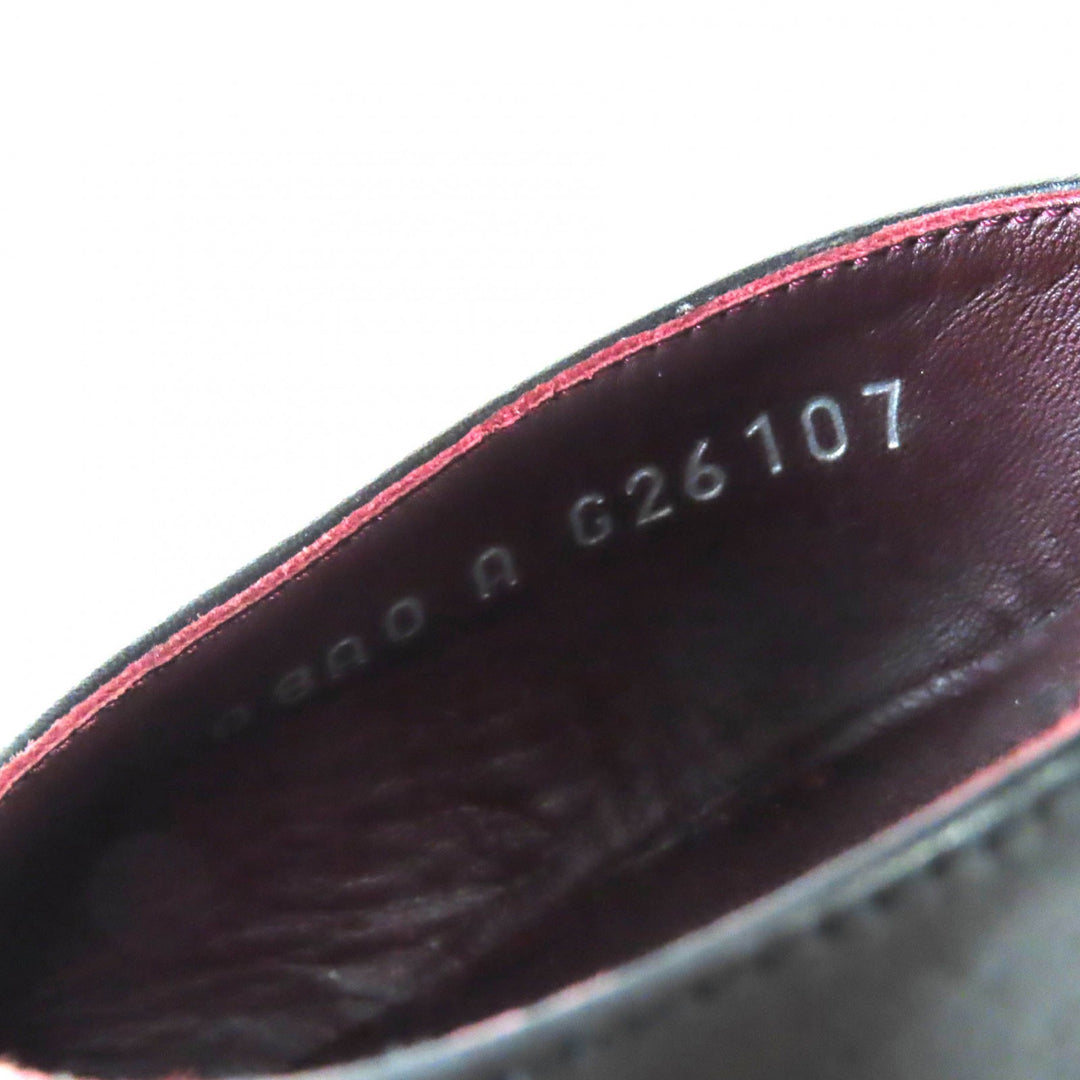 シャネル パンプス ココマーク マトラッセ レースアップ レザー ブラック シルバー レディース 36 G26107