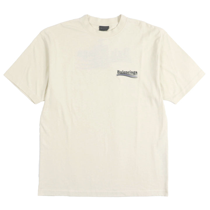 新品 BALENCIAGA Tシャツ クリーム コットン メンズ XXS 641655