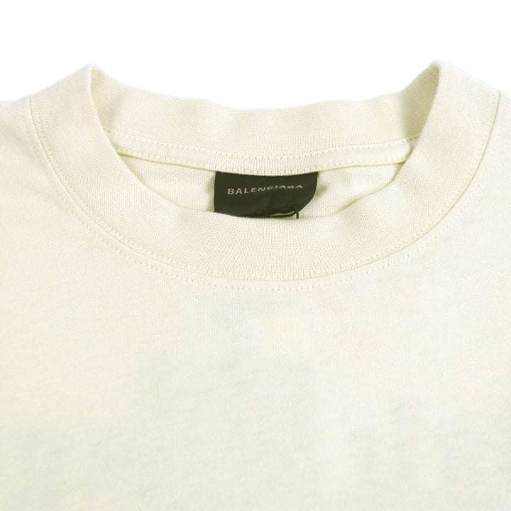 新品 BALENCIAGA Tシャツ クリーム コットン メンズ XXS 641655