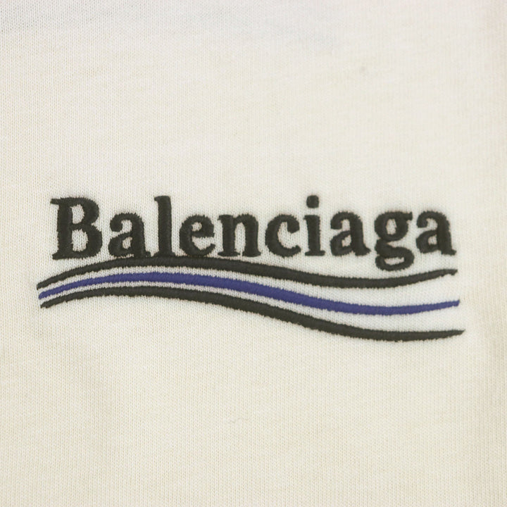新品 BALENCIAGA Tシャツ クリーム コットン メンズ XXS 641655