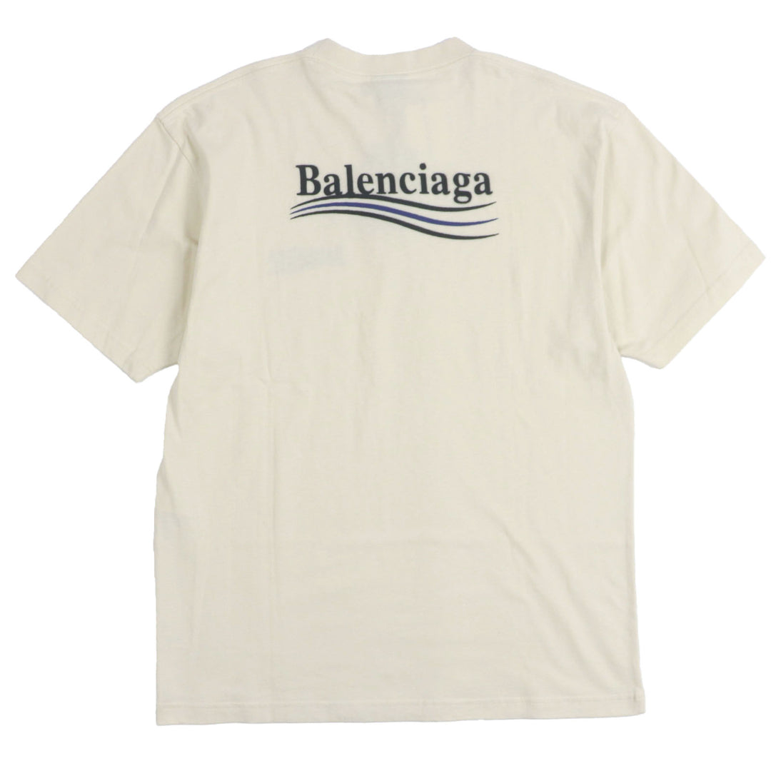 新品 BALENCIAGA Tシャツ クリーム コットン メンズ XXS 641655