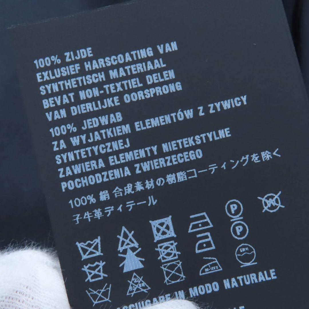 優れたPRADAショートパンツ トライアングル ロゴ付き ブラック シルク レディース 38 P218G