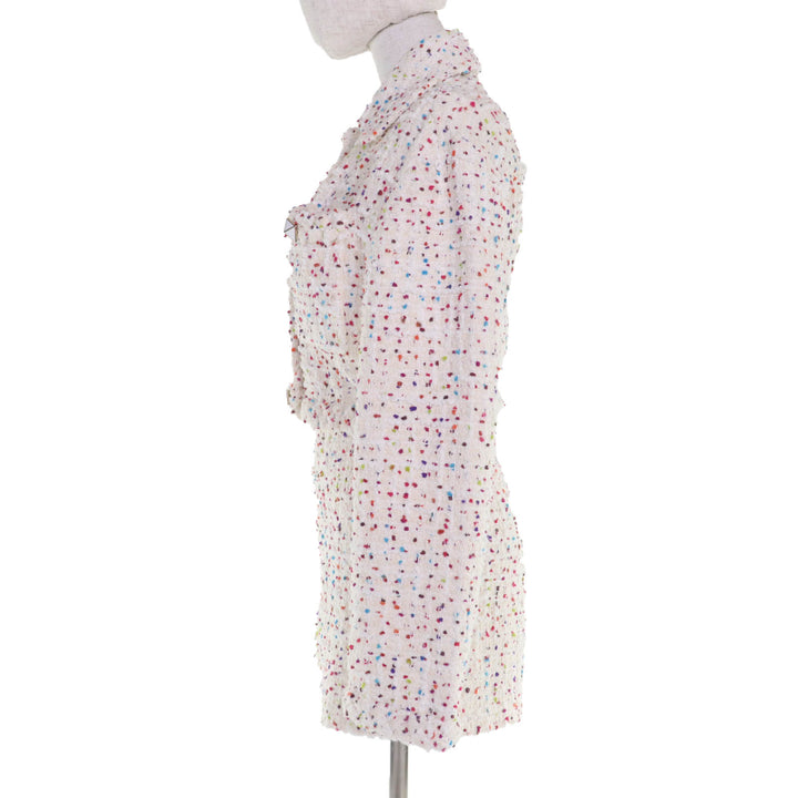 Excellent VALENTINO two-piece set Stud button tweed jacket and shorts multicolor