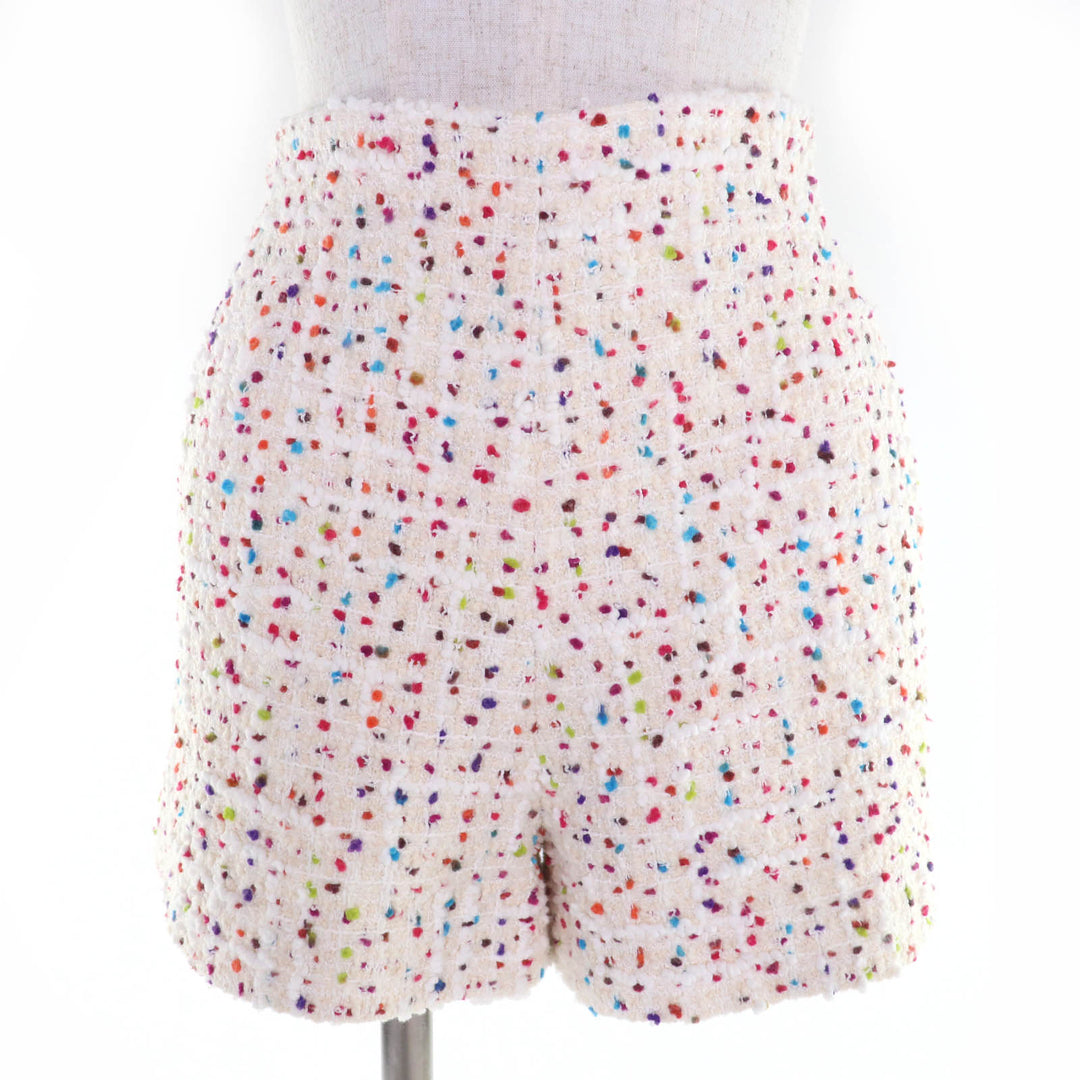 Excellent VALENTINO two-piece set Stud button tweed jacket and shorts multicolor