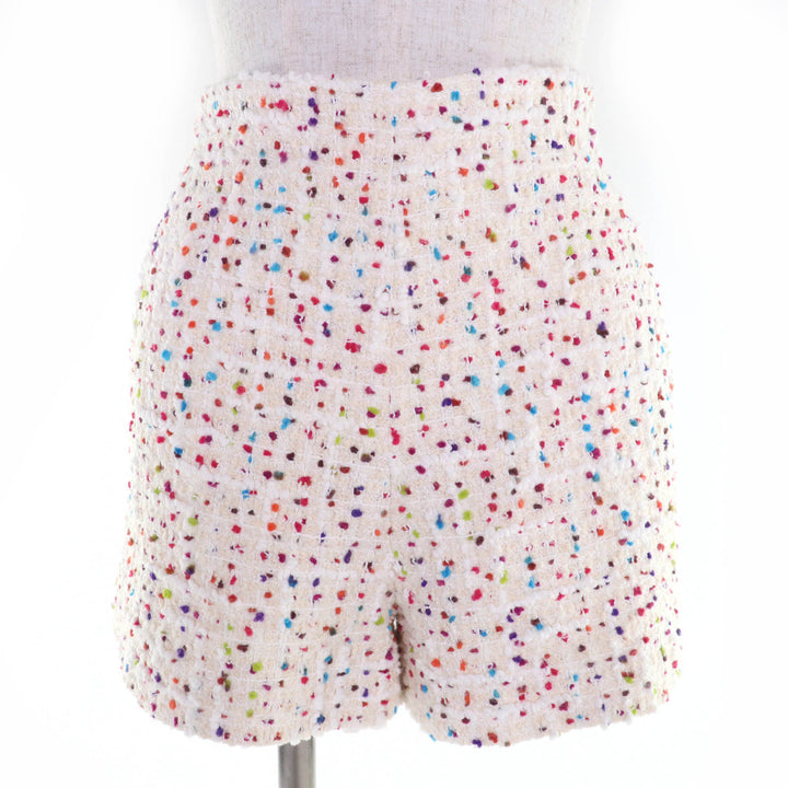 Excellent VALENTINO two-piece set Stud button tweed jacket and shorts multicolor