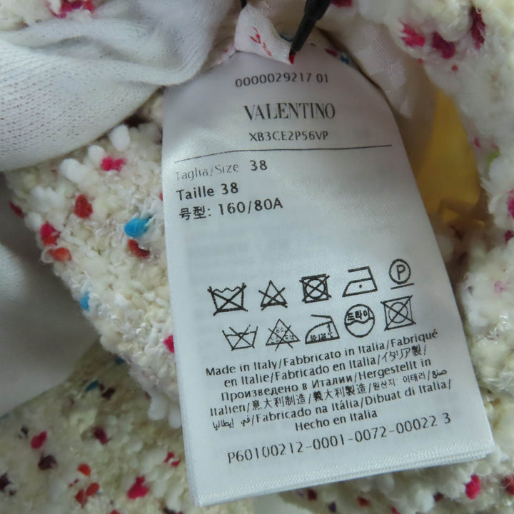 Excellent VALENTINO two-piece set Stud button tweed jacket and shorts multicolor