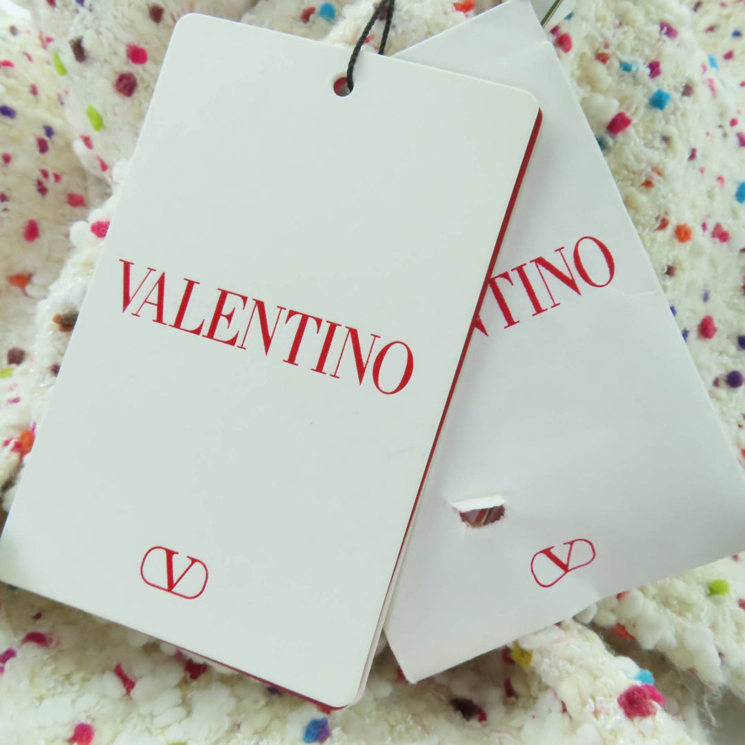 Excellent VALENTINO two-piece set Stud button tweed jacket and shorts multicolor