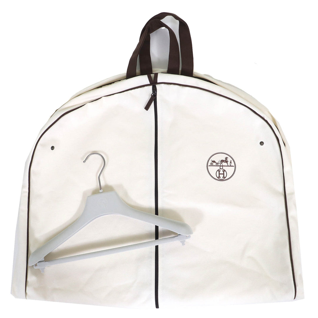 HERMES カーディガン Les Tambours Finesse ベルト付きツイル レーン ロングニット 38 3H2840D1