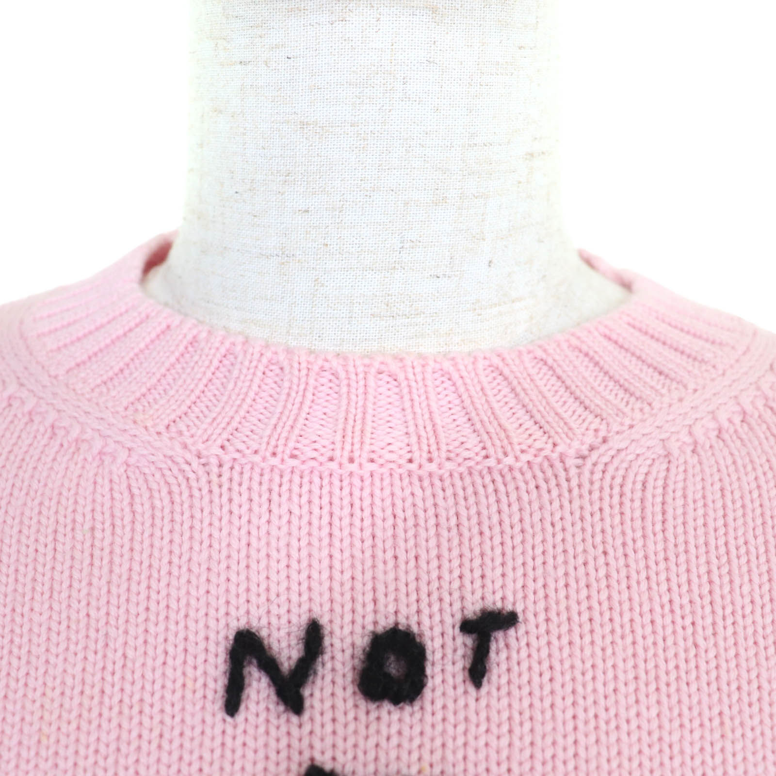 MIUMIU ミュウミュウ 2025 新作　コットンニット　トップス　36 美品 Great MIUMIU sweater Unicorn cropped long sleeve knit pink wool