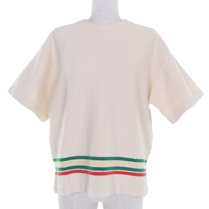 JIL SANDER+ トップス 半袖 ロゴ入り アイボリー コットン レディース 32 JPPU751509