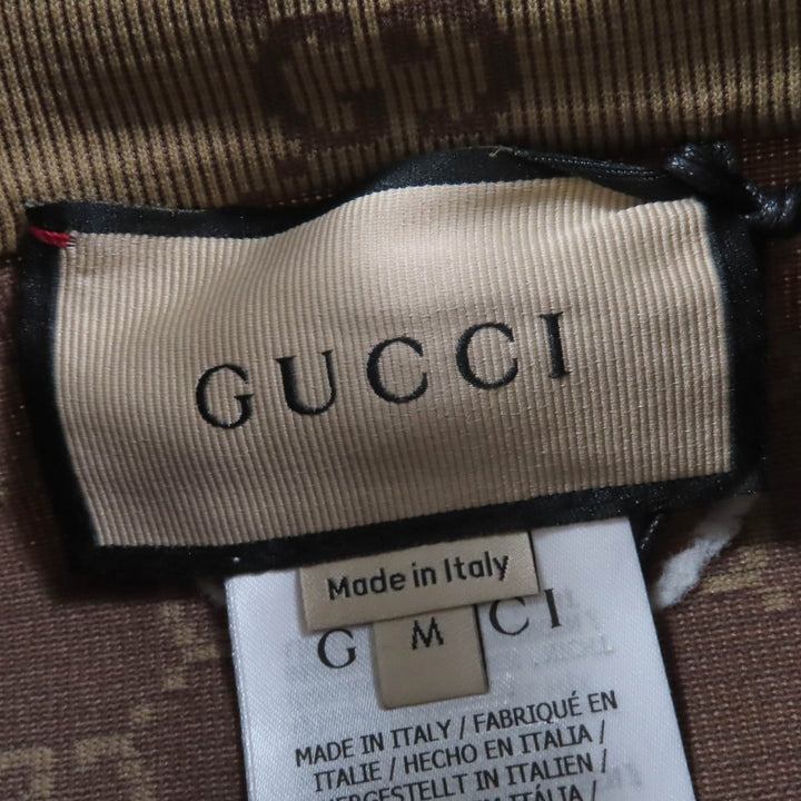 Pristine GUCCI tops GG pattern, cropped length, Brown Nylon Women M 715524