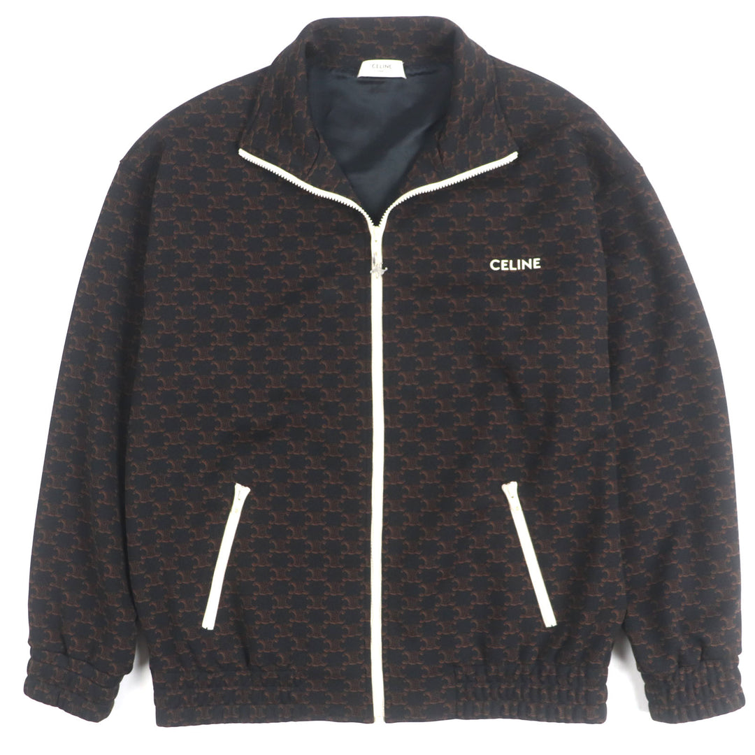 Excellent CELINE Jacket Dark brown polyester mens S 2Y74A366